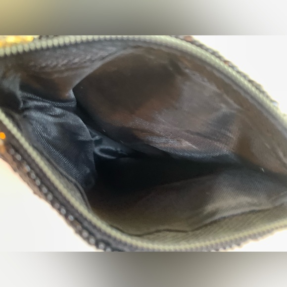 4" Sequin Cat coin purse, shiny black cat or kitten face whiskers pet - Picture 4 of 5